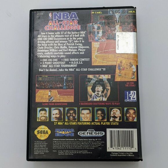 Sega Genesis Video Game Lot Mortal Kombat NBA All-Star Challenge - Picture 6 of 10